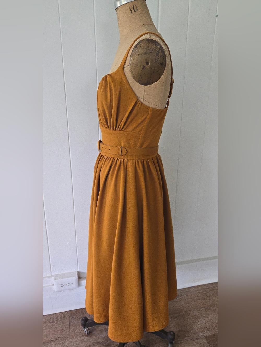 Vixen by Micheline Pitt Ingenue Swing in Mustard - Picture 7 of 8